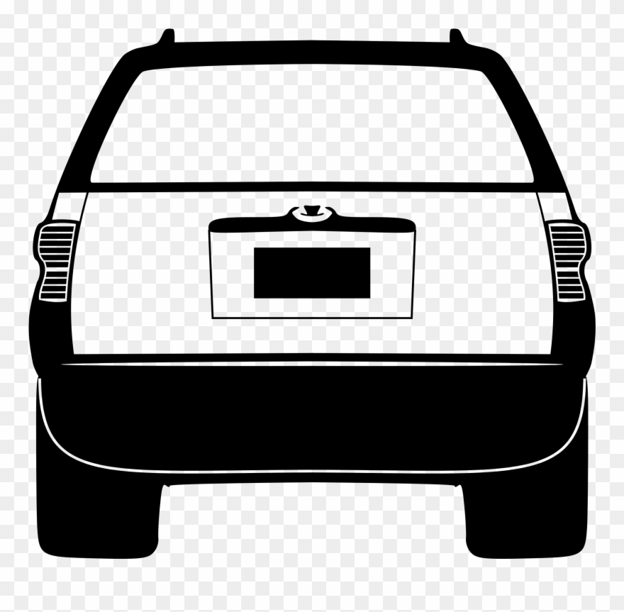 Silhouet Download Free Icons - Back Car Png Black Clipart