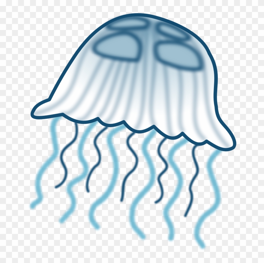 Marine Clip Art Download - Clip Art Jellyfish - Png Download
