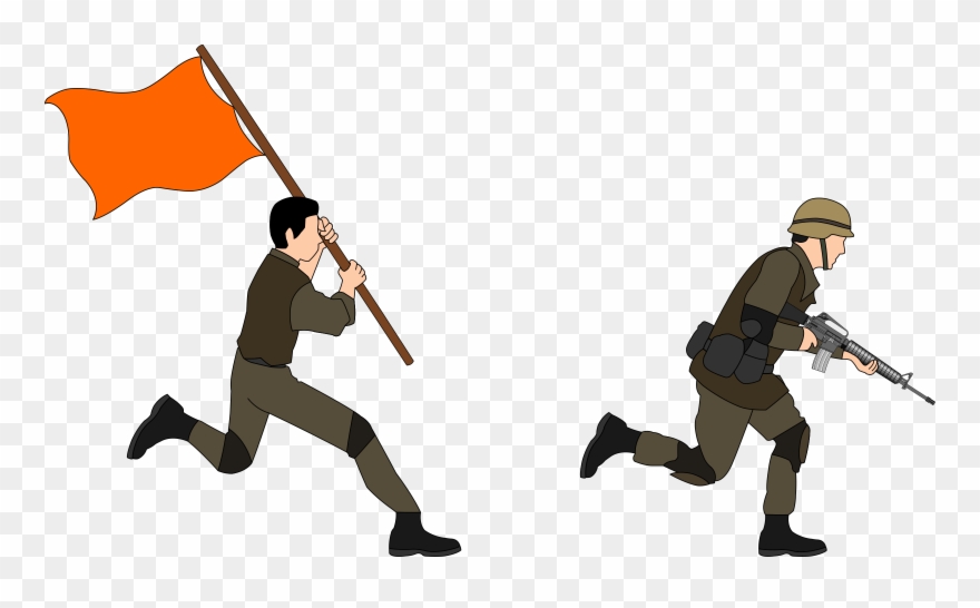 Soldier Free To Use Clip Art - Soldier Charging Png Transparent Png