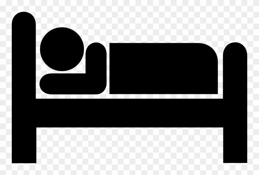 Free Only Bed - Go To Bed Icon Clipart