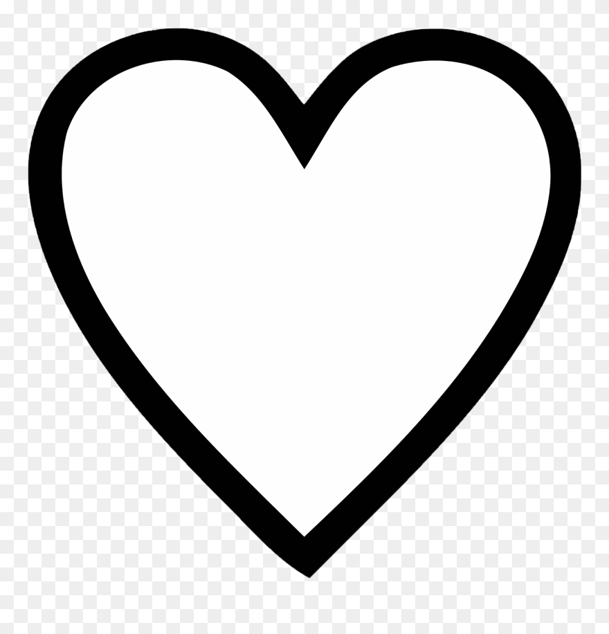 Free Heart Png Download Clip Art On Clipart Library - Drawing Of Heart Shape Transparent Png