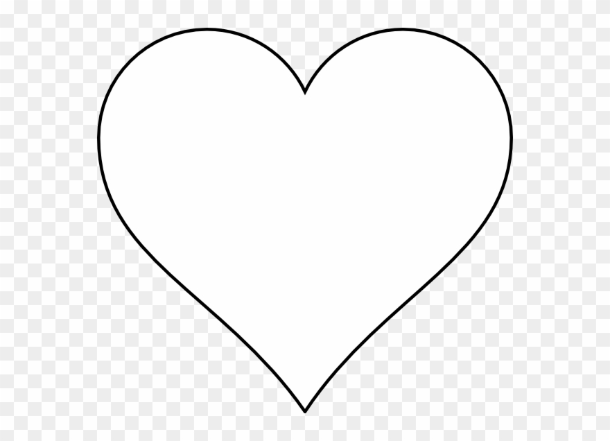 Large Heart Layout Clip Art - White Heart Icon Transparent Background - Png Download
