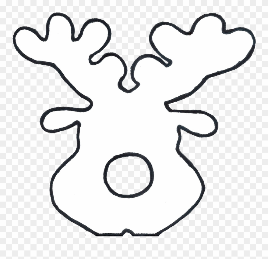 Reindeer Lolly Pops Template - Printable Reindeer Lollipop Template Clipart