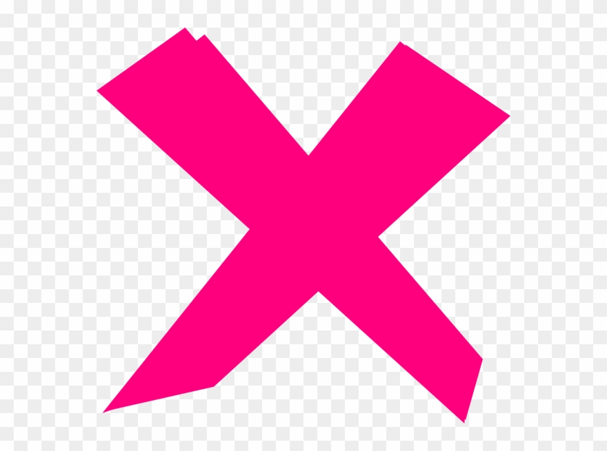 The After Party - Pink X Clipart - Png Download