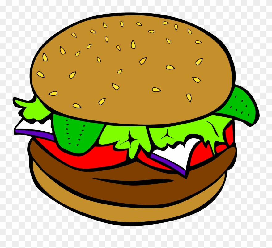 Clipart - Hamburger Clip Art - Png Download