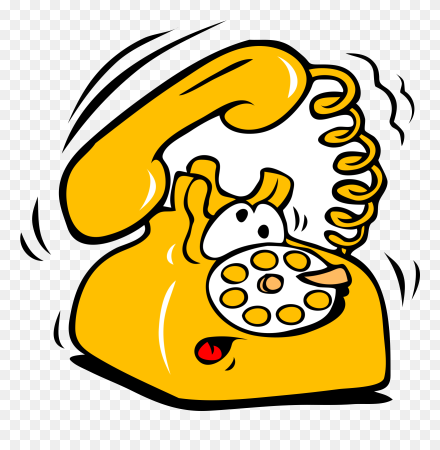 The Adventure Called Job Interview - Cartoon Telephone Clipart
