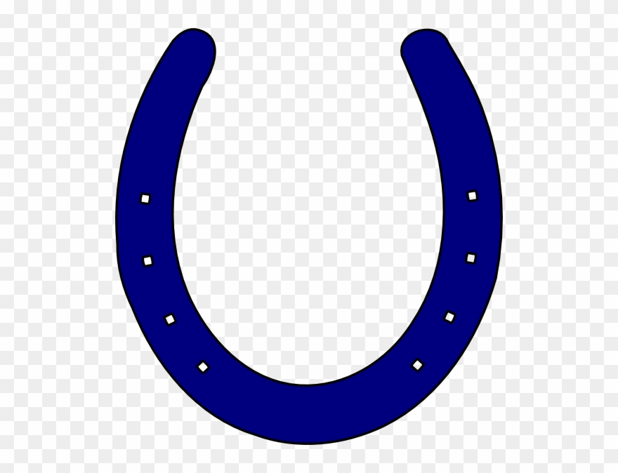 Blue Horse Shoe Logo Clipart
