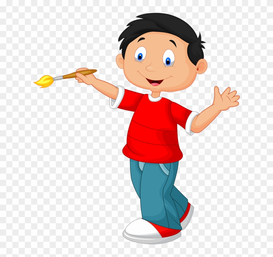 Clipart - School Child Cartoon - Png Download
