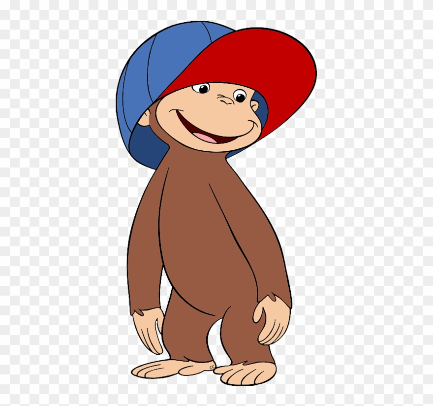 Curious George Clipart - Curious George In Hat - Png Download