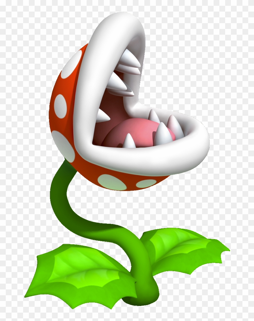 Piranha Plant - Super Mario Venus Fly Trap Clipart