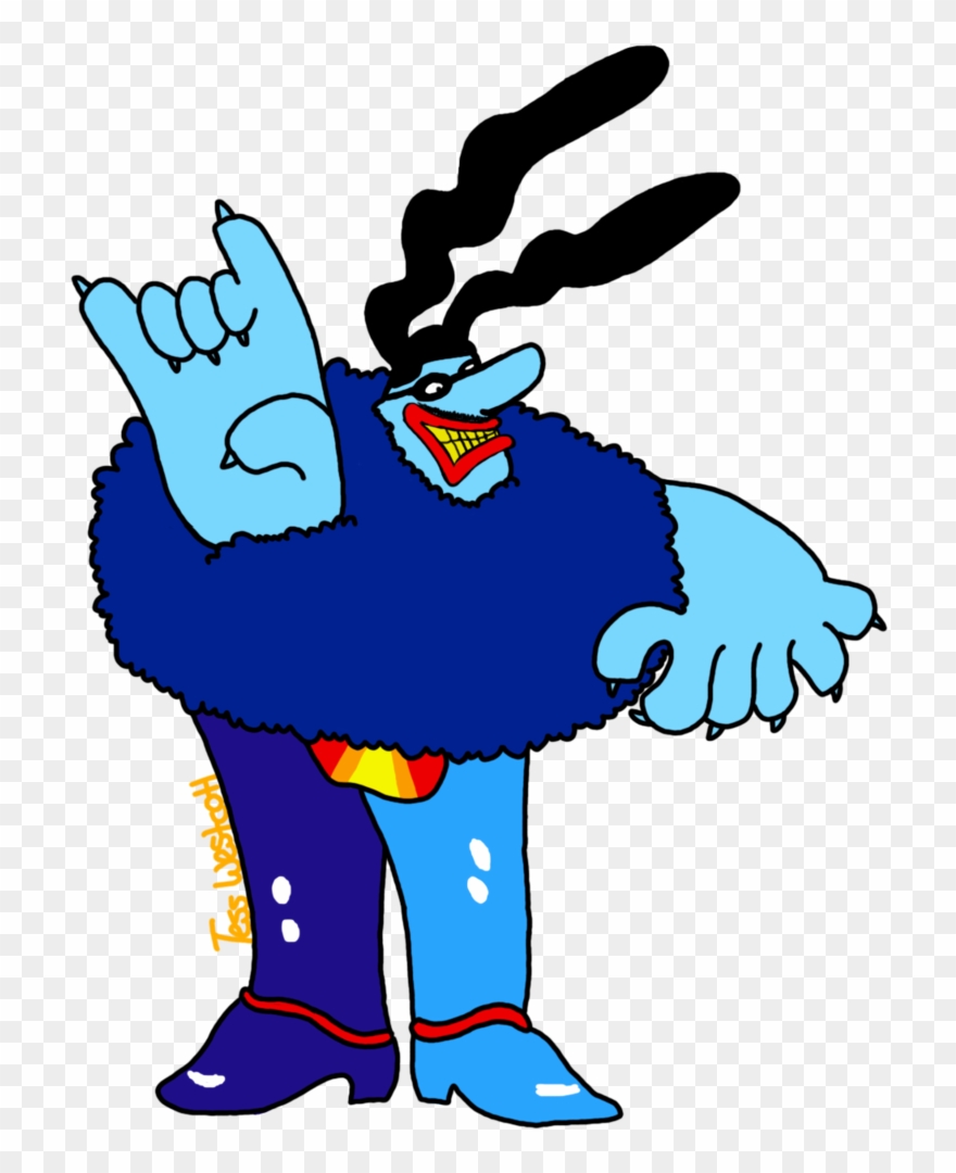 And Cowboy Curtus, And Jambi The - Chief Blue Meanie Yellow Submarine Clipart