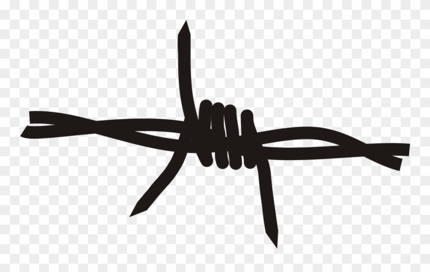 Barbed Wire Sticker Download Ranch - Star Of David Barbed Wire Clipart