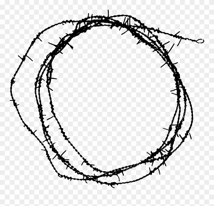 Freetoedit Barbed Wire Circle Border Element Hd Sticker - Barbed Wire Circle Png Clipart