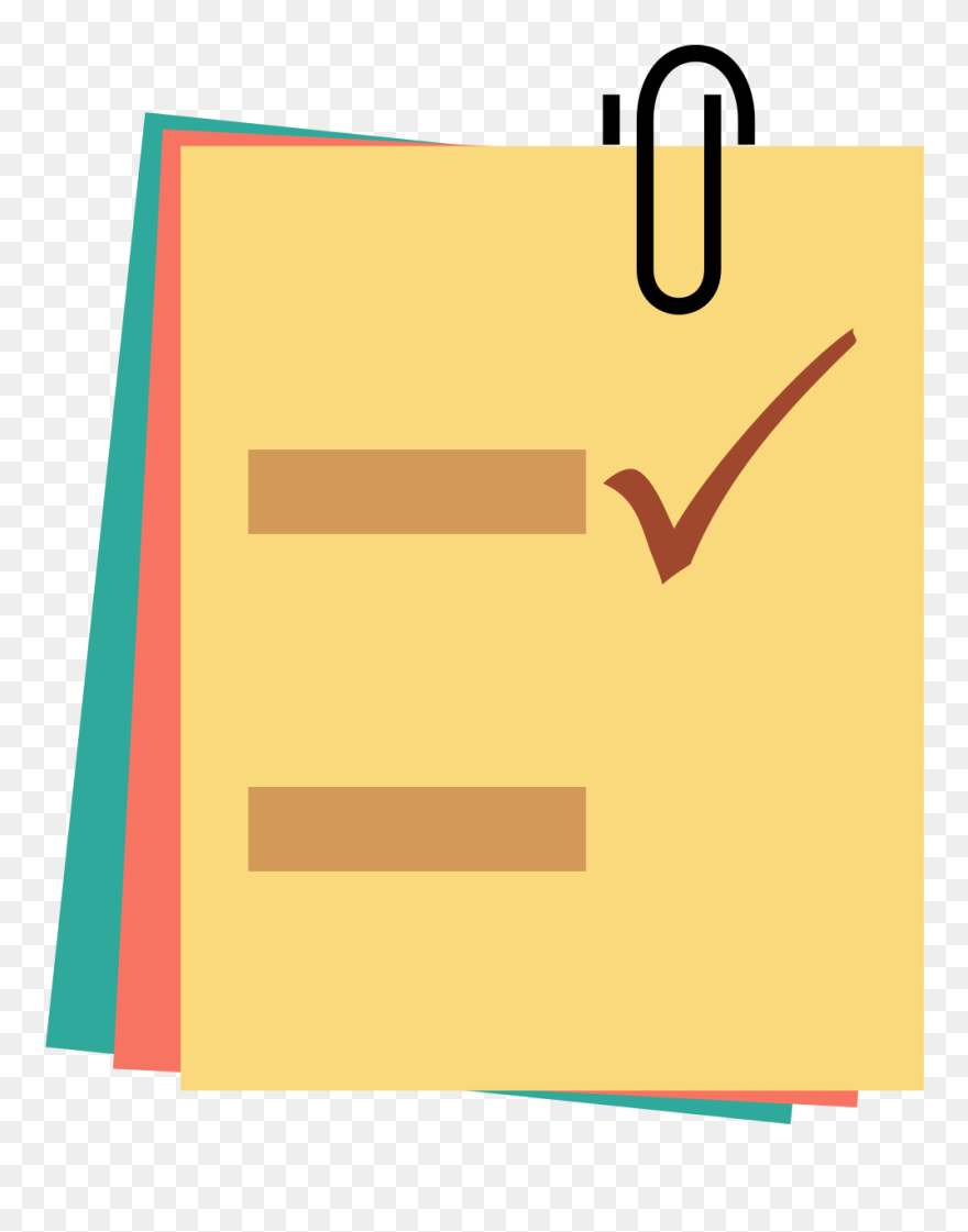 Office - Vector Post It Png Clipart