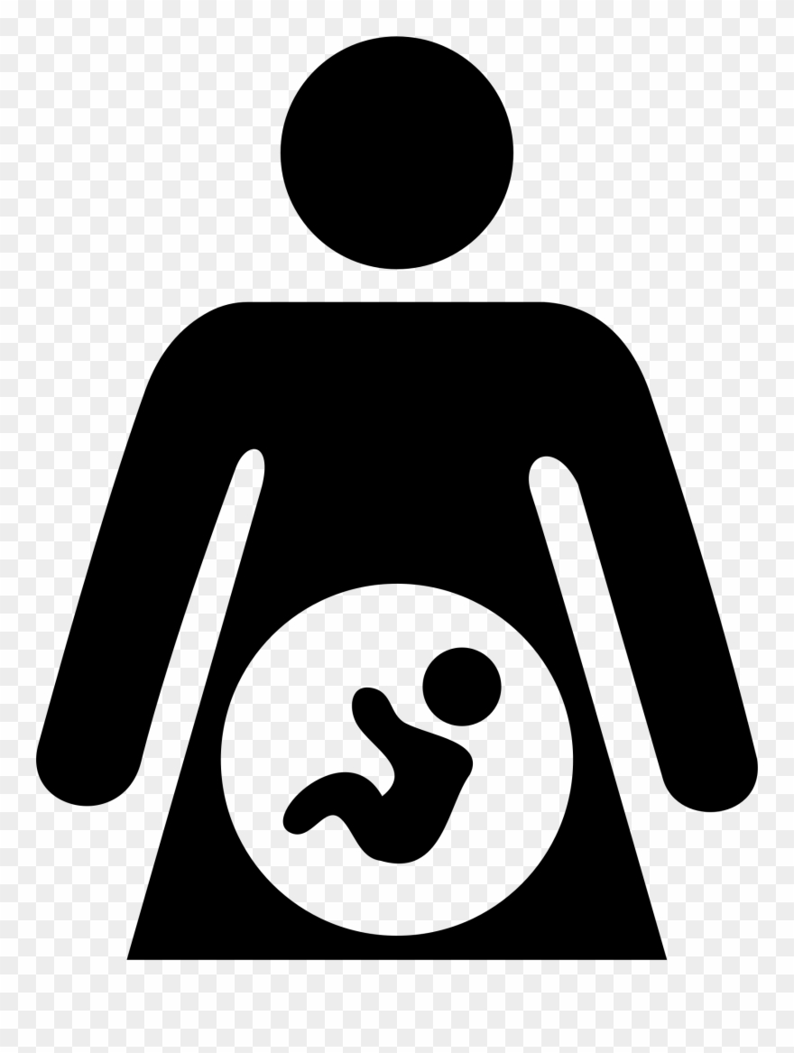 Clipart - Pregnant Woman Clipart - Png Download