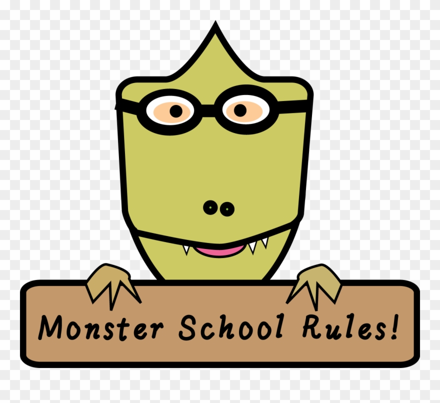 High School Graduation Clip Art - Monster Rules - Png Download