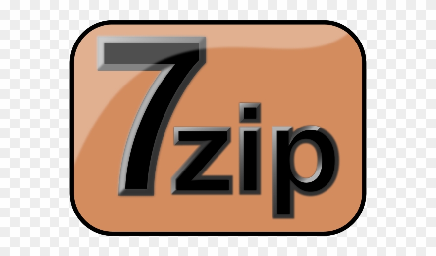 7zip Glossy Extrude Brown Png Images - 7-zip Clipart