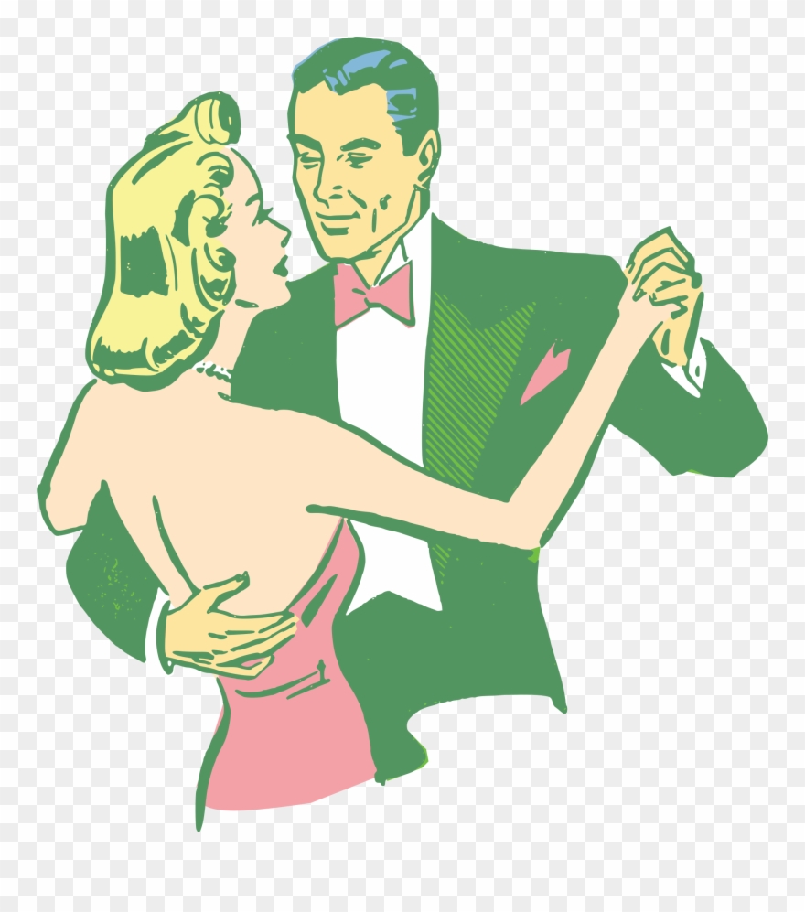 50s - Vintage Dancing Couple Clipart