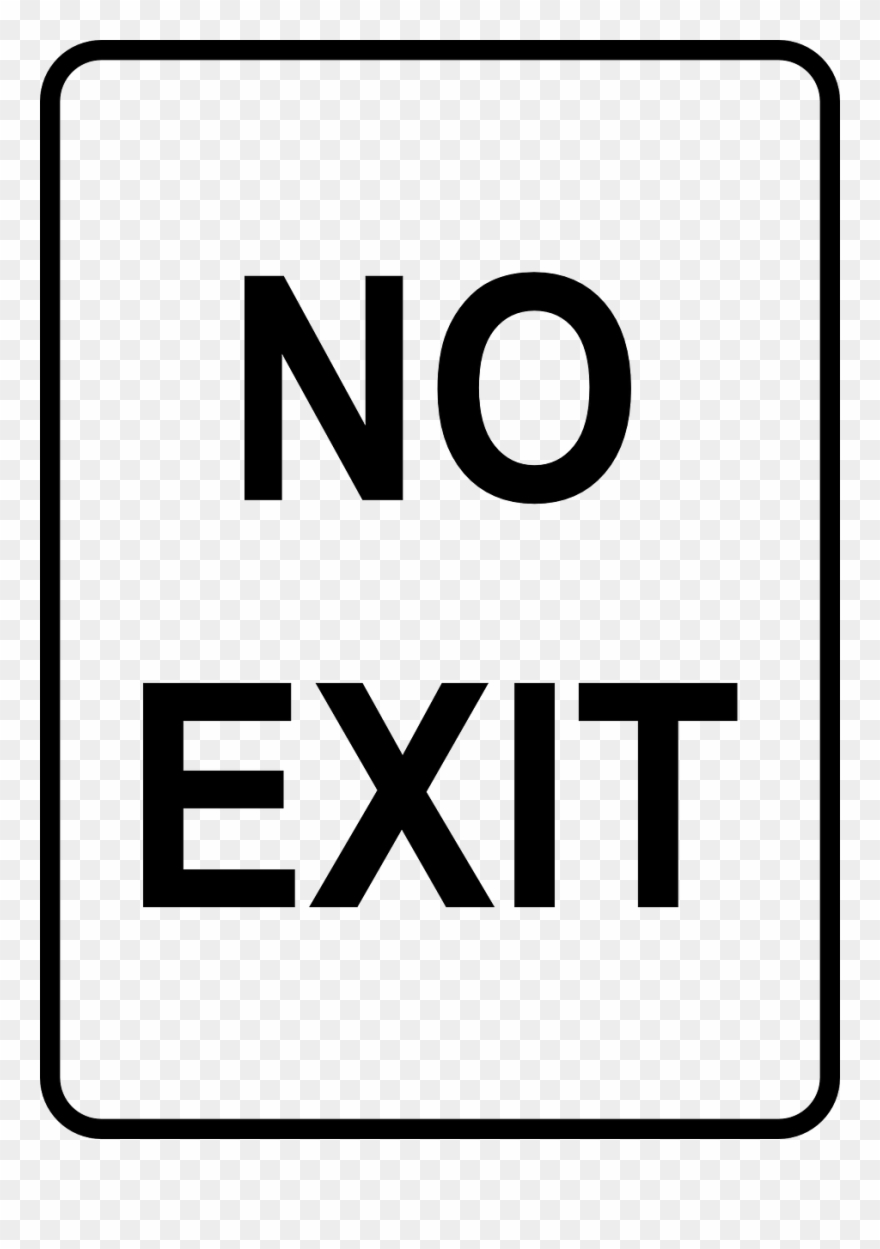 No Exit Sign Nz Clipart