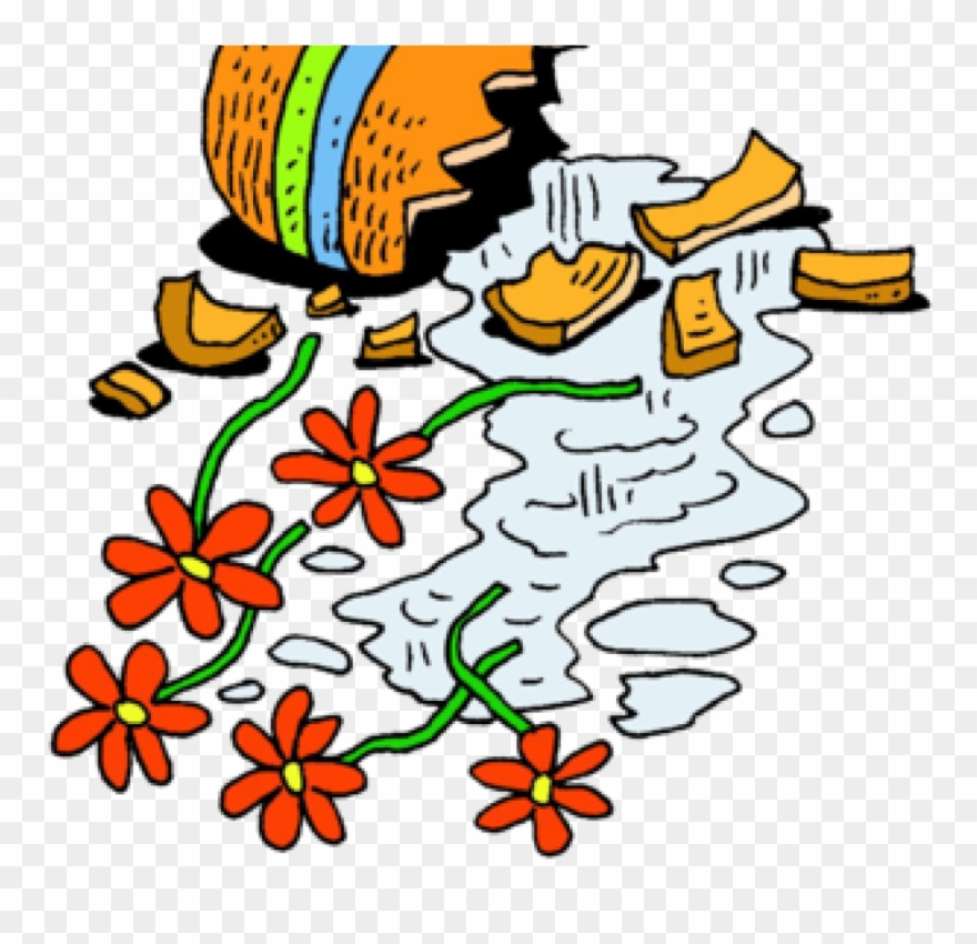 Broken Clip Art Broken Clip Art Image Broken Flower - Broken Vase Clipart - Png Download