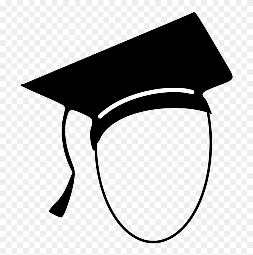 Student Square Academic Cap Computer Icons Graduation - Clip Art Student Outline - Png Download