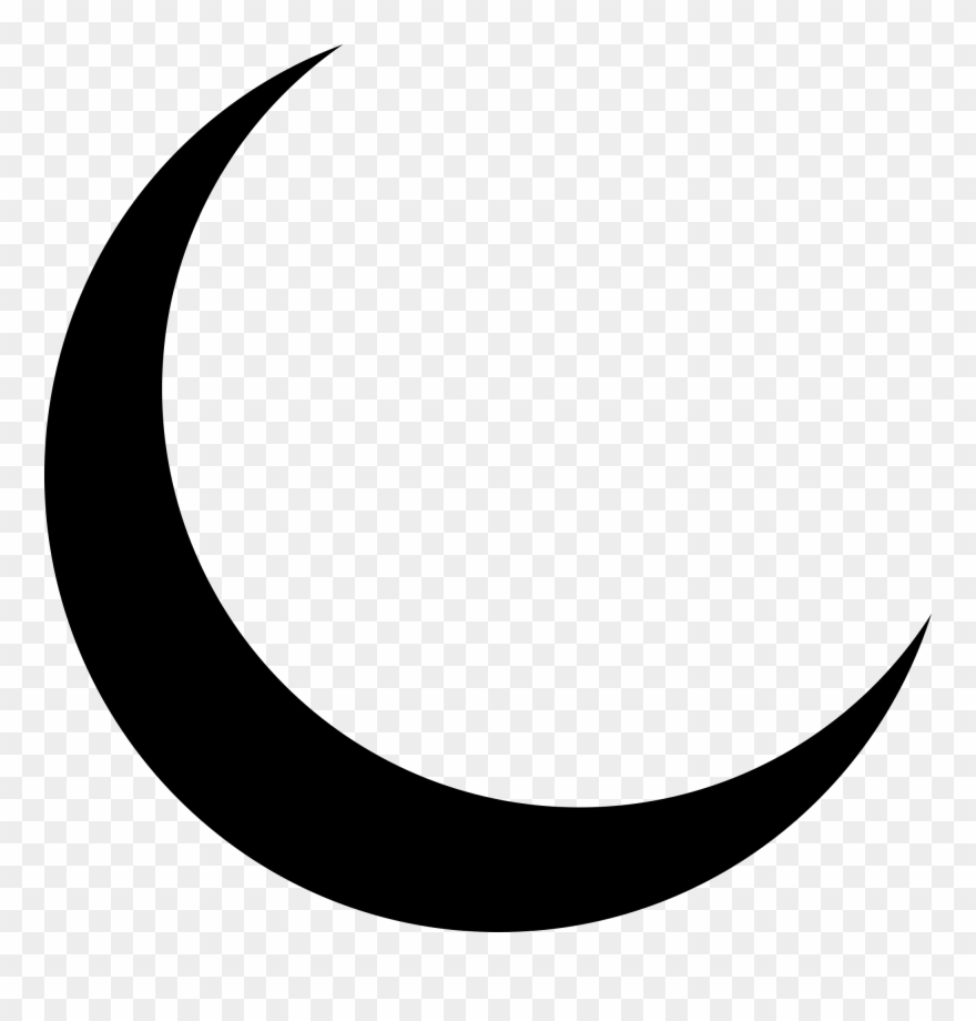 Crescent Moon Clipart Png - Moon Vector Transparent Png