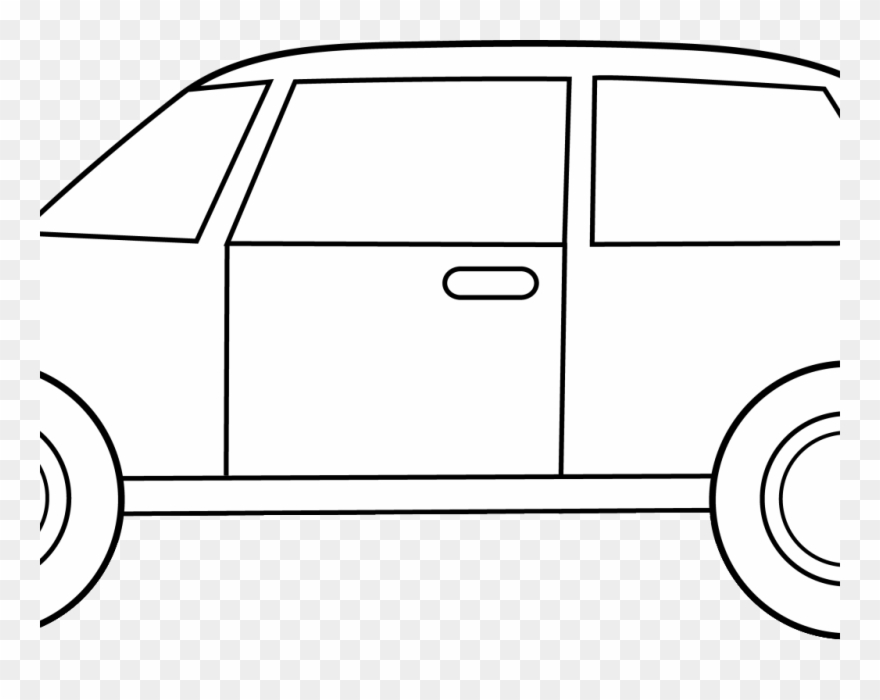 Newspaper - Clipart - Black - And - White - Clip Art Drawing Car Black And White - Png Download