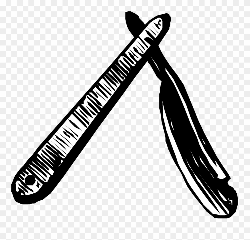 Vintage Clip Art Shaving - Barber Retro Png Transparent Png