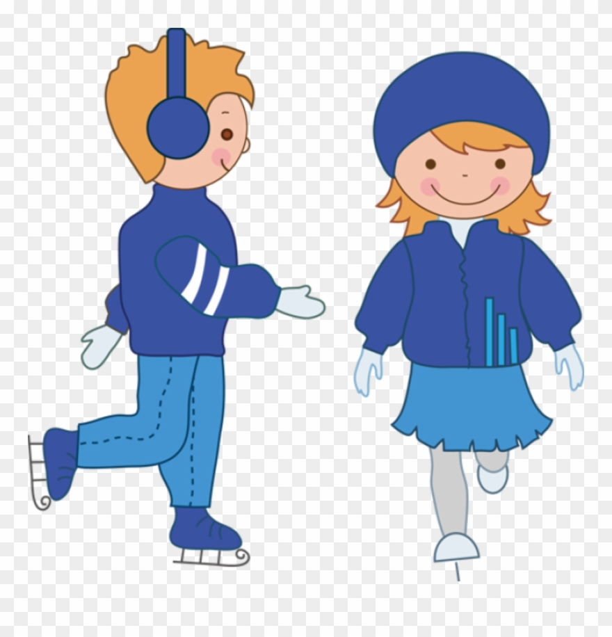 Shopping - Ice Skating Boy Clipart - Png Download