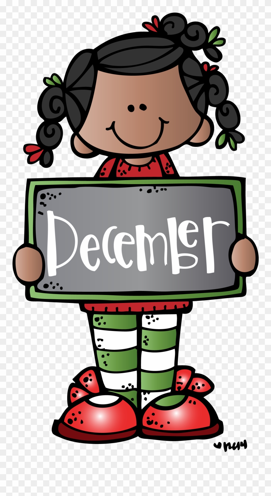 December Mkb Melonheadz Illustrating Llc 2014 Colored(1) - Melonheadz December Clipart