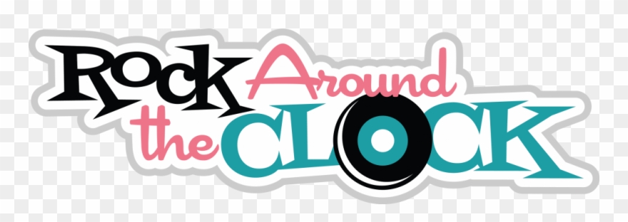Banner Royalty Free Stock 50's Sock Hop Clipart - 50's Rock Around The Clock - Png Download