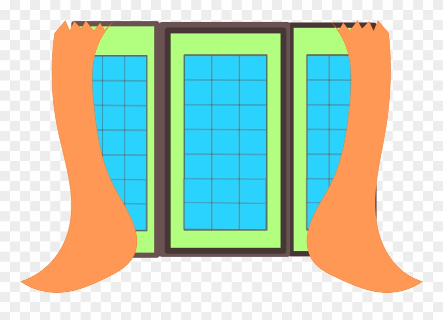 Curtain Clipart Morning Window - Jendela Vector Png Transparent Png