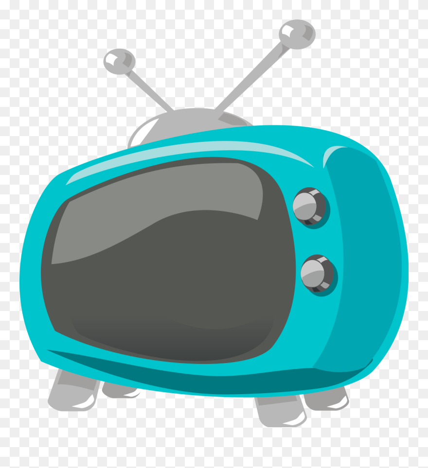 Tv Clipart 50's - Television Comic - Png Download