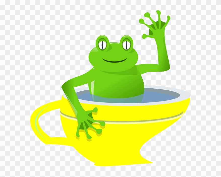 احدث - Funny Unexpected Frog In My Tea Cup Travel Mug Clipart