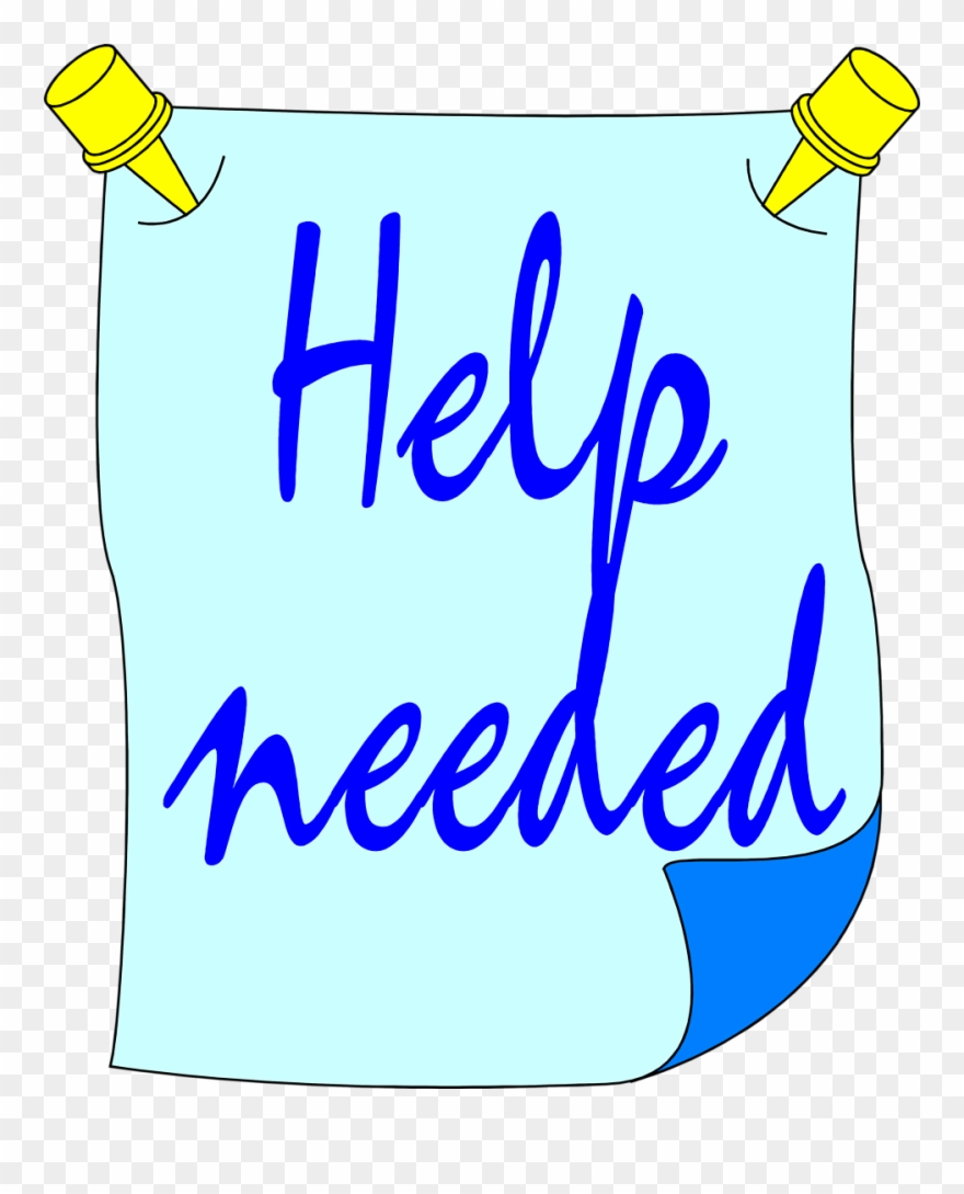 Help Wanted Cliparts - Free Clip Art Help Needed - Png Download