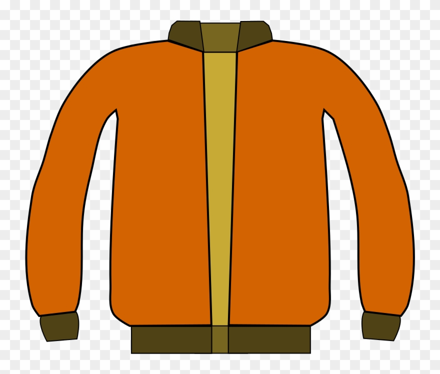 Clipart Of An Orange Shirt - Jacket Clipart Png Transparent Png