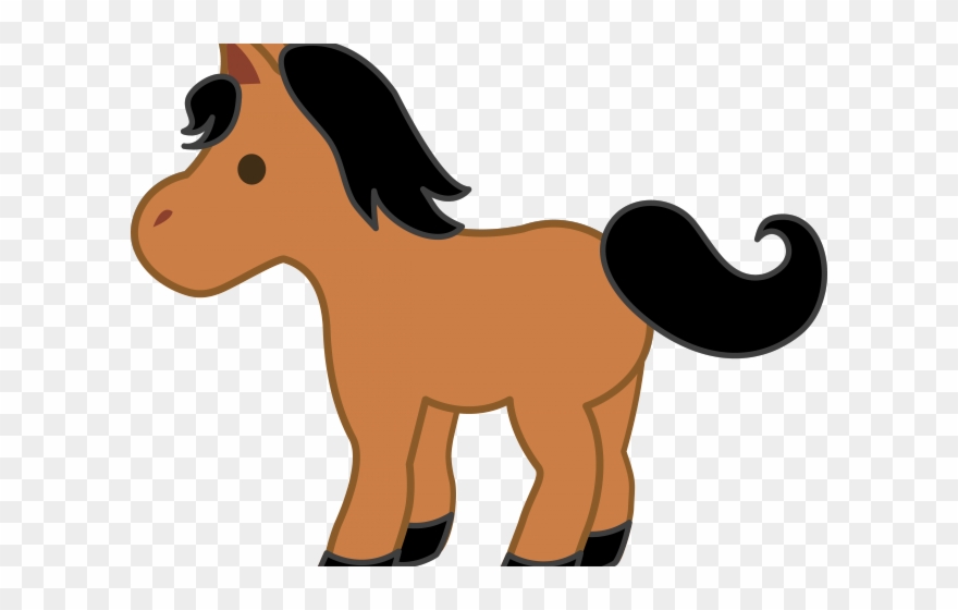 Foal Clipart Kawaii - Cute Horse Cartoon Transparent - Png Download