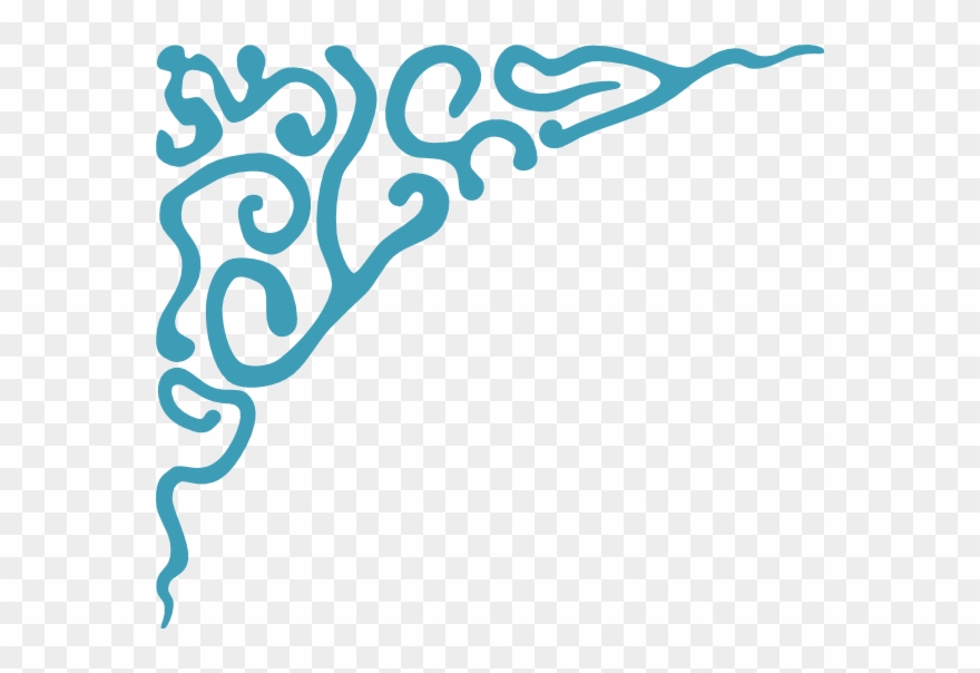 Corner Scroll Clip Art Png - Eid Mubarak In Arabic Script, Eid Al Fitr Calligraphy Transparent Png
