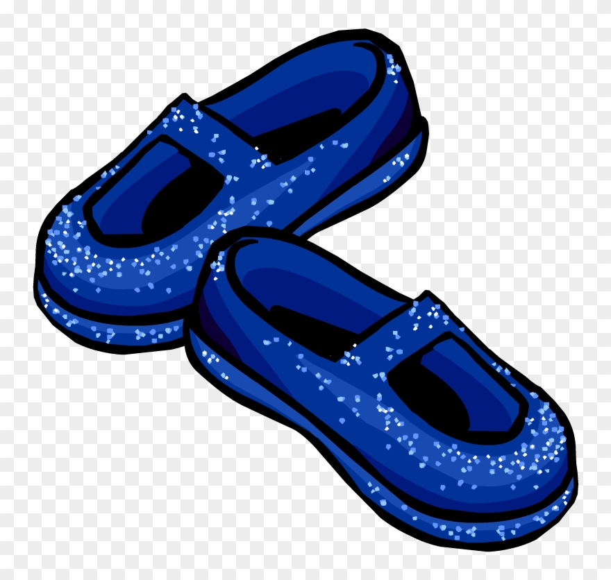 Blue Stardust Slippers - Club Penguin Stardust Slippers Clipart