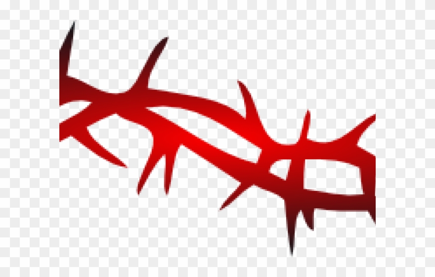 Barbed Wire Clipart Red - Corona De Espinas Dibujo - Png Download