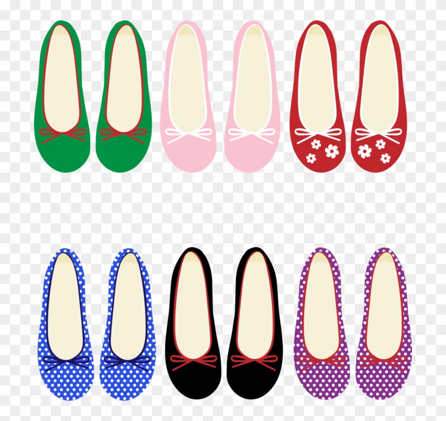 Ballet Shoe Footwear High-heeled Shoe Ballet Flat - Women's Shoe Shoes Clipart - Png Download
