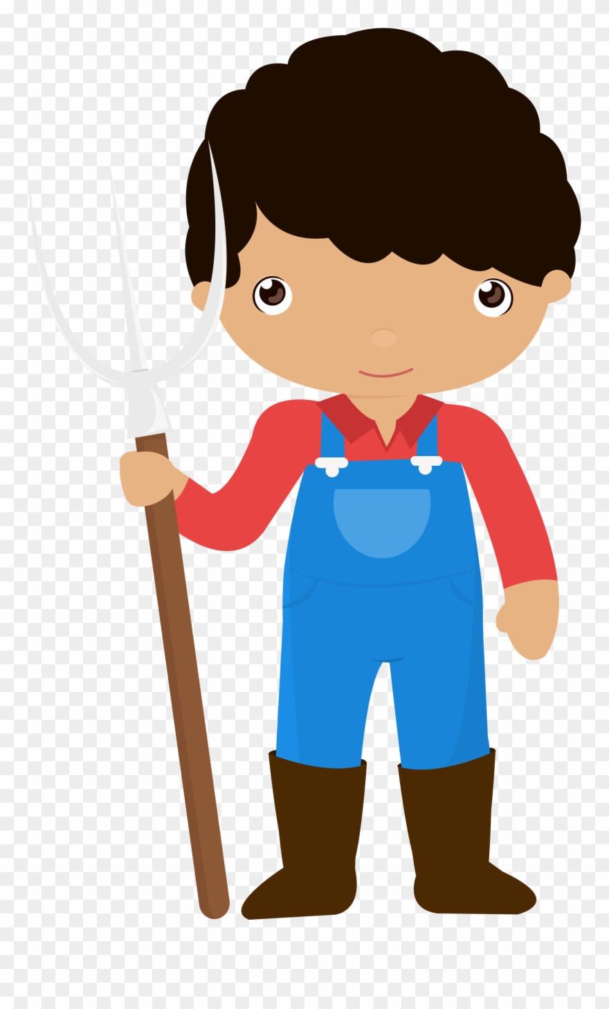 Hay Day, School Clipart, Farm Boys, Farm Party - Farmer Clipart .png Transparent Png