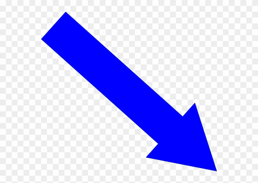 Arrow Down And Right Clip Art - Arrow Pointing Down Right - Png Download