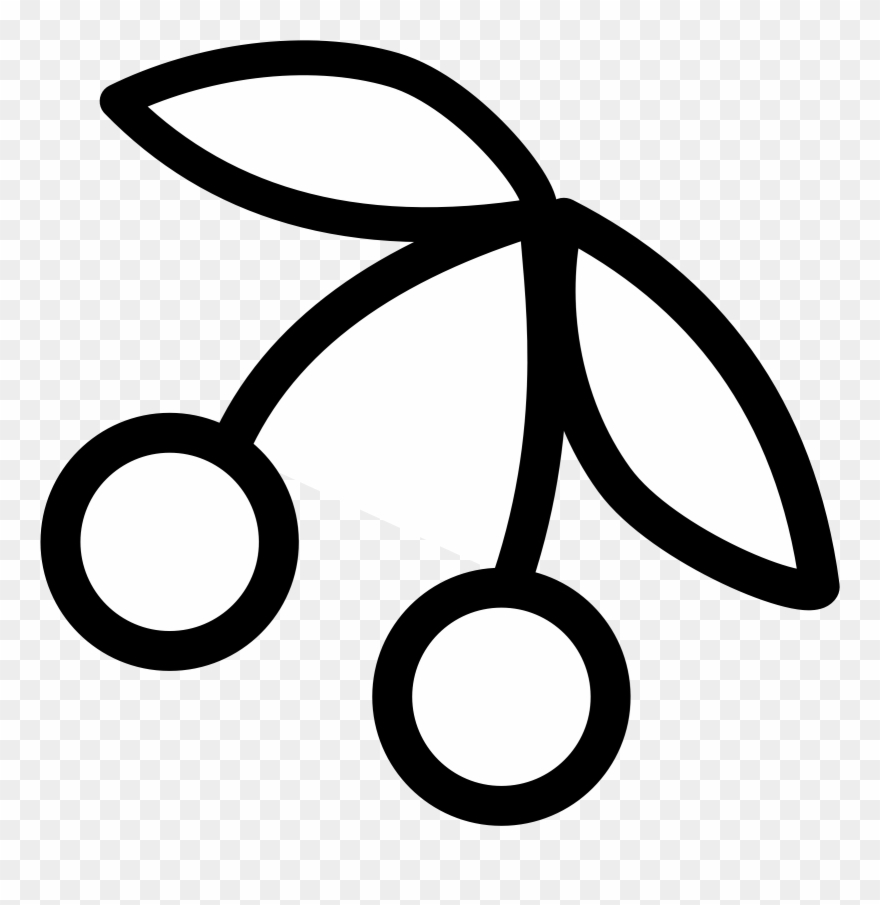 Cherry Clipart Black And White Free Clipart Image Image - Cherry Clipart Black And White Png Transparent Png