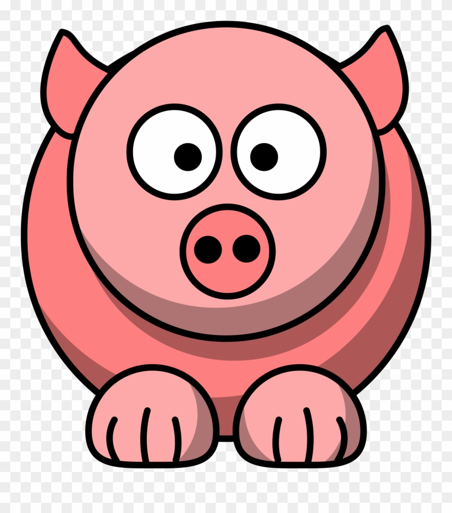 Cartoon Pink Pig Clipart