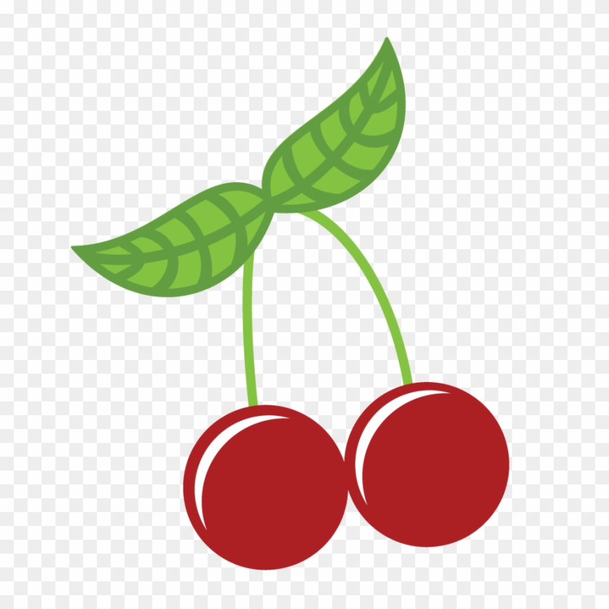 Cherries Svg File For Scrapbooking Cute Cvg Cuts For - Cute Cherry Clipart Png Transparent Png