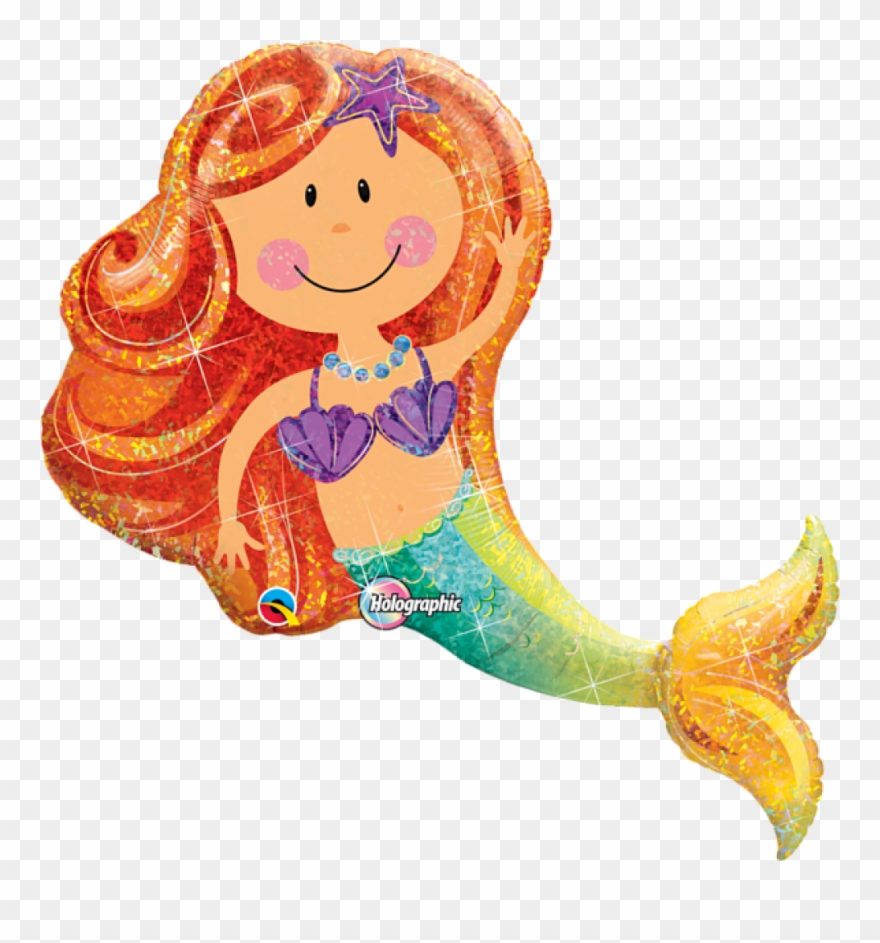 Mermaid Foil Balloon Clipart