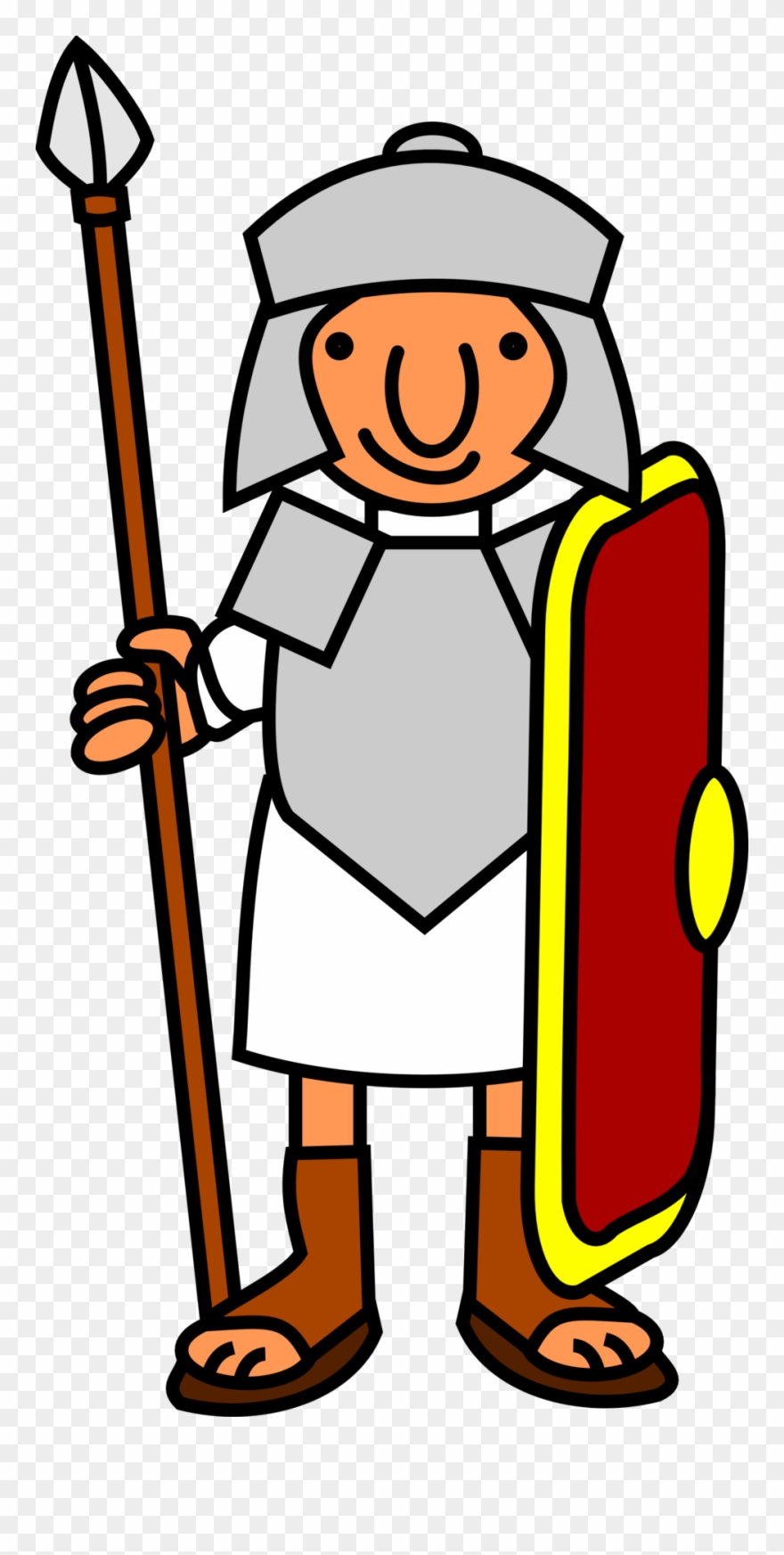 Clipart Royalty Free Download Colonial British Soldier - Roman Soldier Clip Art - Png Download