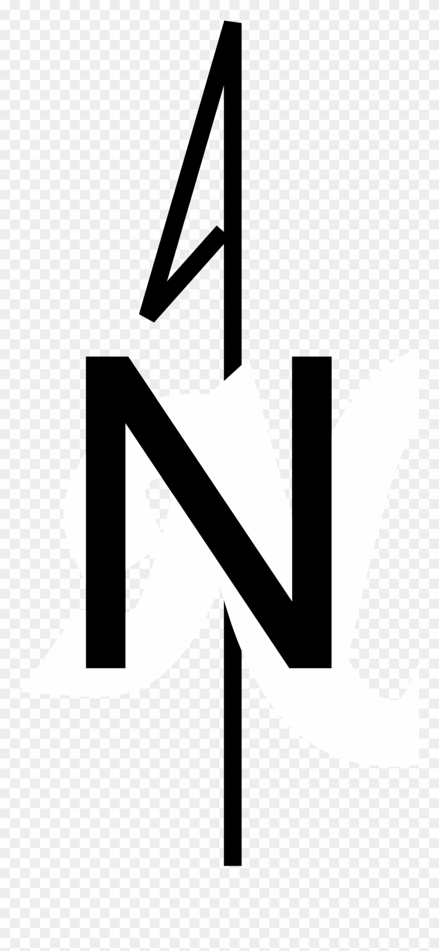 Simple Rose Clipart - Compass Rose Map Simple - Png Download