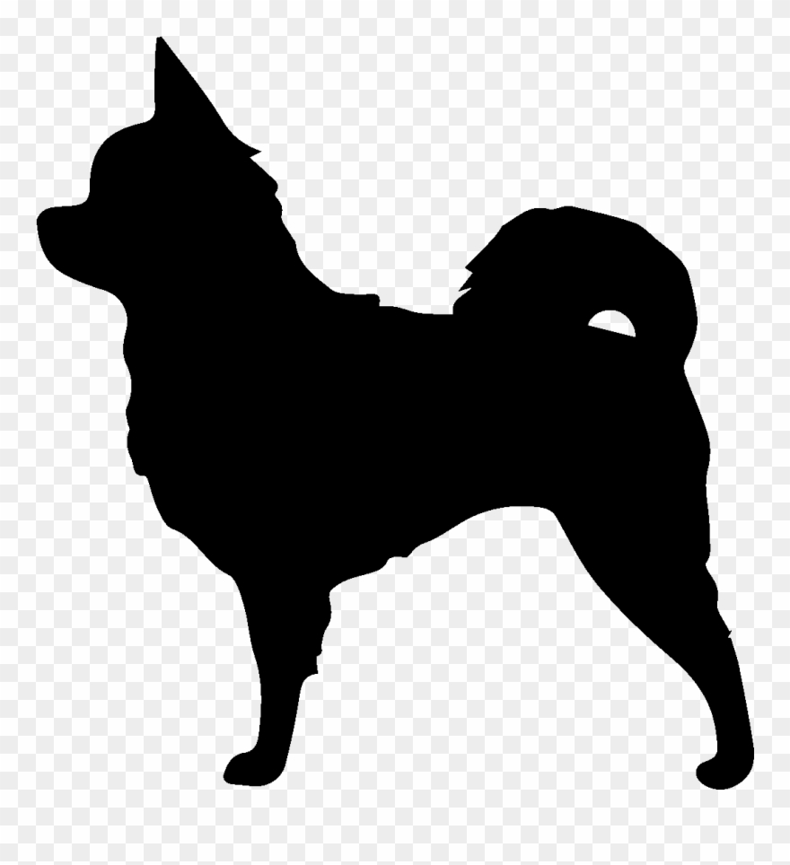 Long Haired Chihuahua Silhouette Clipart 45745 Pinclipart